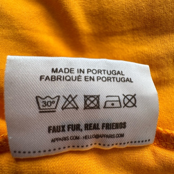 Apparis Sleeveless Tee Shirt Dress Slit Gold Yellow SZ XS - Picture 14 of 15